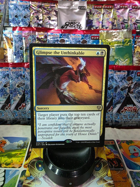 Glimpse the Unthinkable Magic card from Guilds of Ravnica Guild Kits in LP condition.