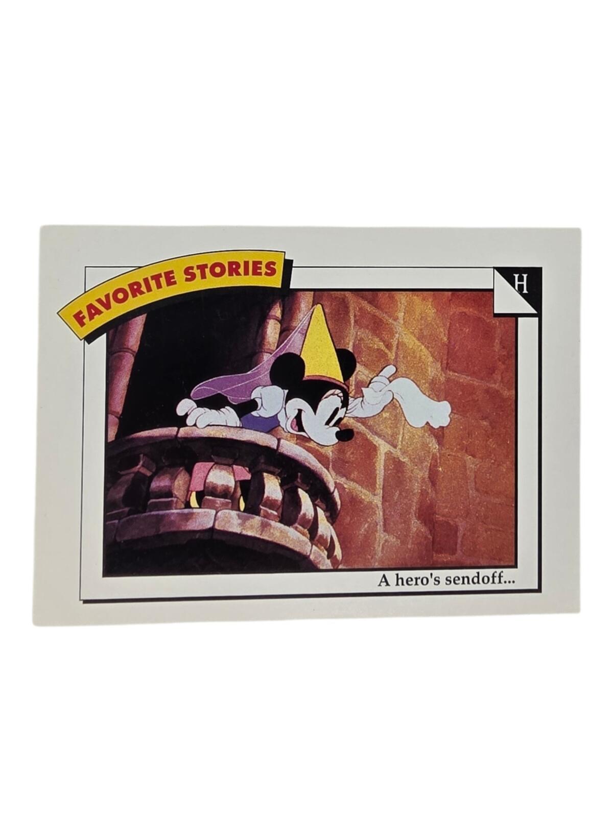 1991 Disney Trading Card with Mickey in Purple Cape and Yellow Hat