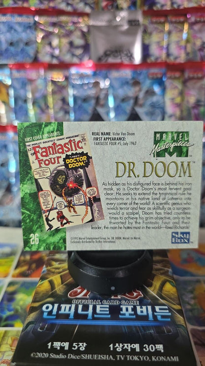 1992 Marvel Masterpieces Dr. Doom Trading Card #26