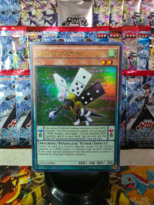 Speedroid Dominobutterfly 1st Edition Ultra Rare Yu-Gi-Oh! card.