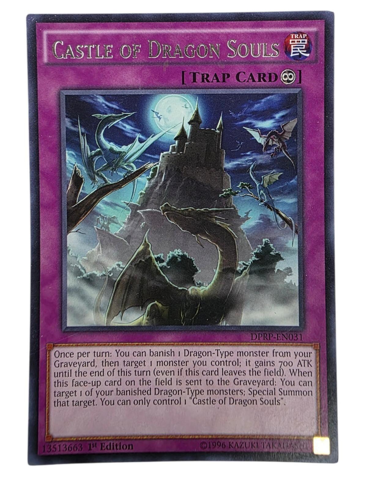 Castle of Dragon Souls 1st Edition Rare Yu-Gi-Oh! card from Rivals of the Pharaoh.