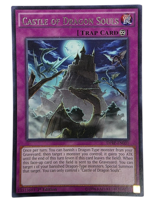 Castle of Dragon Souls 1st Edition Rare Yu-Gi-Oh! card from Rivals of the Pharaoh.