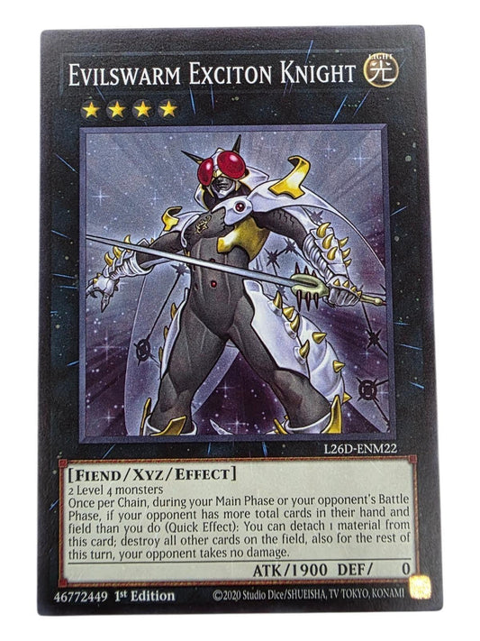 Evilswarm Exciton Knight 1st Edition Common Yu-Gi-Oh! card.