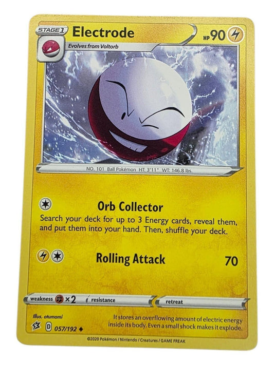 Electrode Uncommon Pokémon card from SWSH Rebel Clash set, number 057/192.