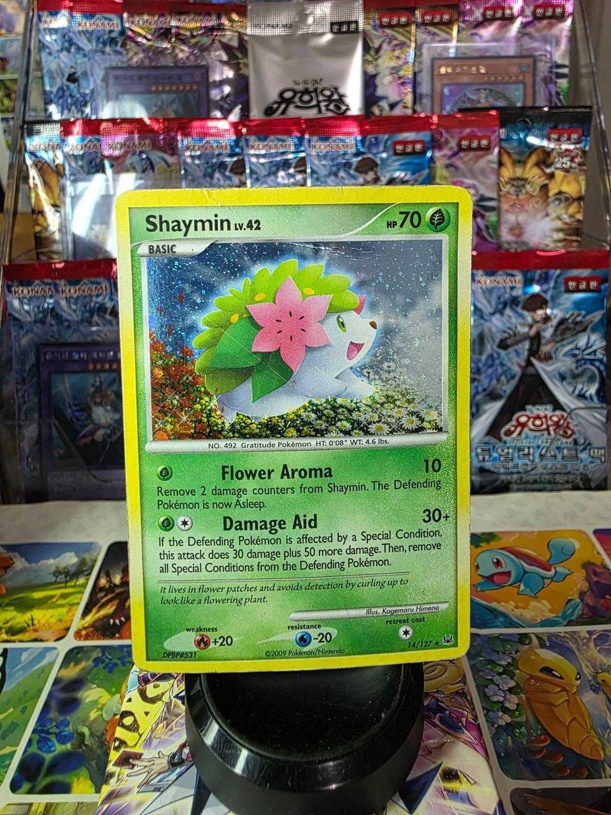 Shaymin (14) Holo Holo Rare Platinum 14/127 LP