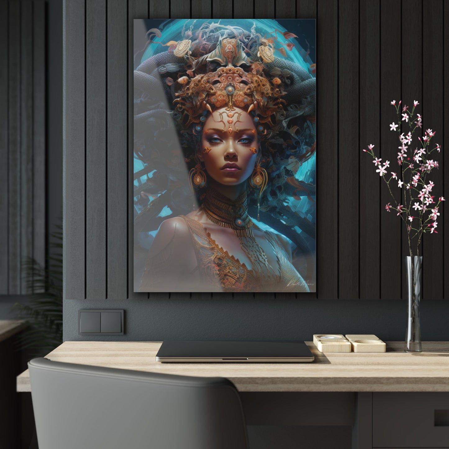 Cephalosian Queen Acrylic Wall Piece - The Elevated Existence