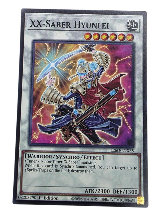 XX-Saber Hyunlei trading card from Yu-Gi-Oh!