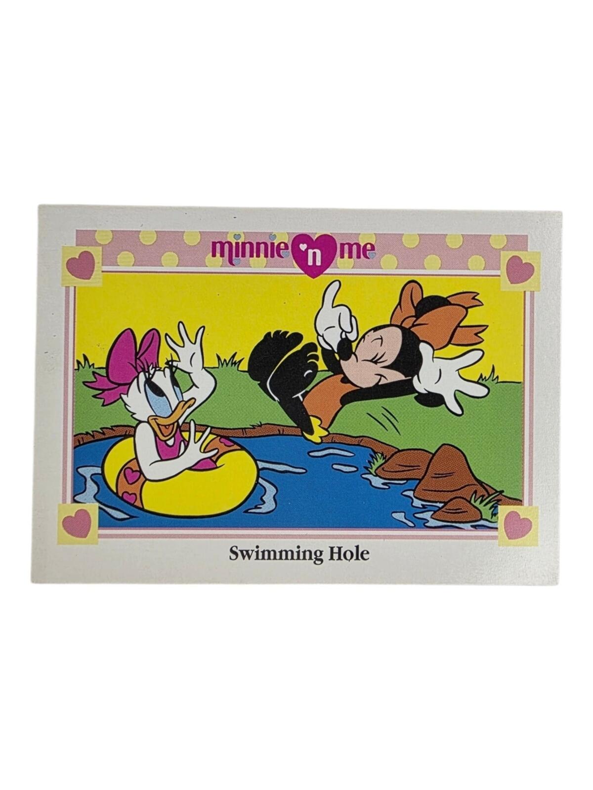 1991 Disney Minnie 'n Me Swimming Hole Collectible Card