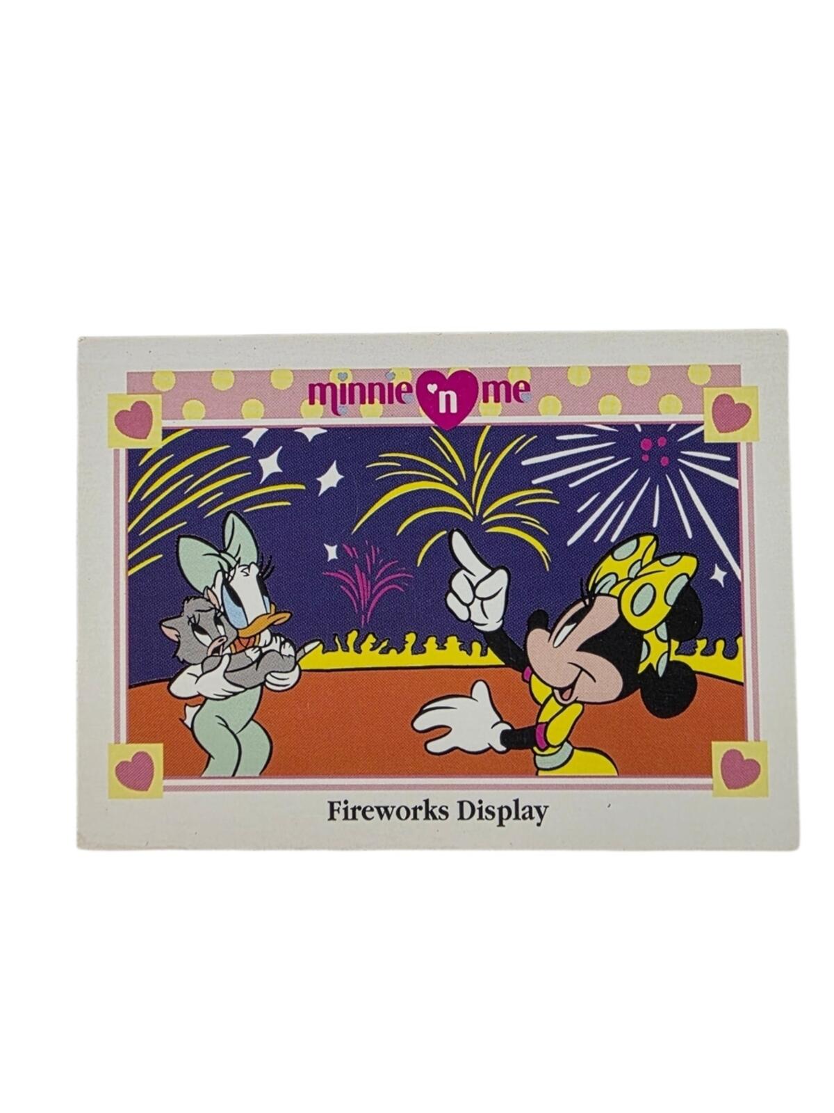 1991 Disney Minnie 'n Me Fireworks Display Banner - Pink, Purple & Yellow