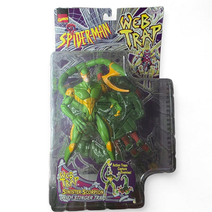 1997 ToyBiz Marvel Comics Spider-Man: Web Trap Sinister Scorpion Figure