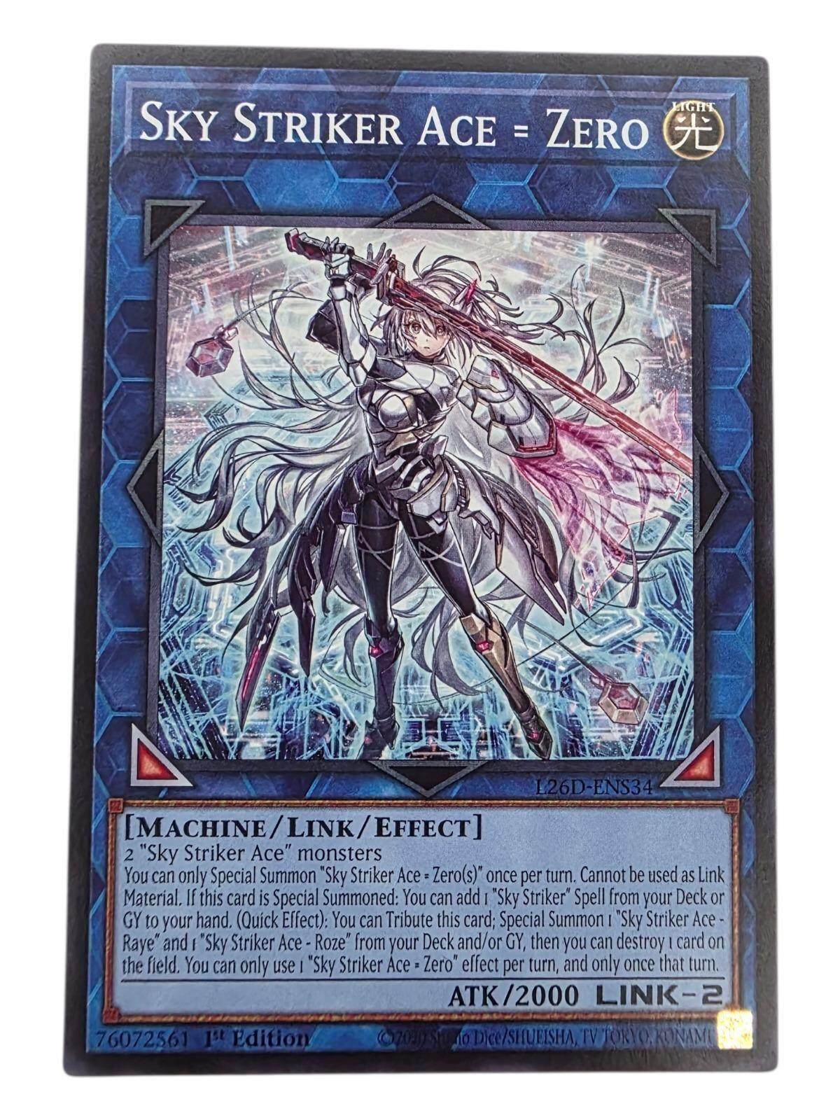 Sky Striker Ace = Zero 1st Edition Secret Rare Duelist's Advance DUAD-EN049 LP