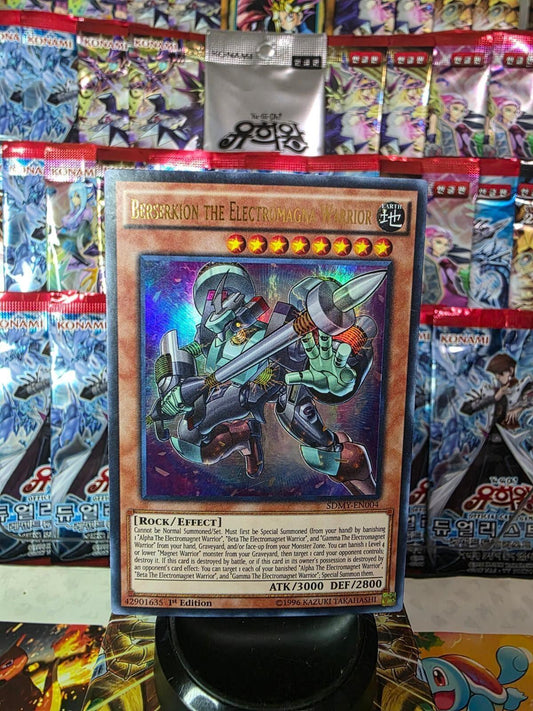 Berserkion the Electromagna Warrior 1st Edition Ultra Rare Yu-Gi-Oh! card.