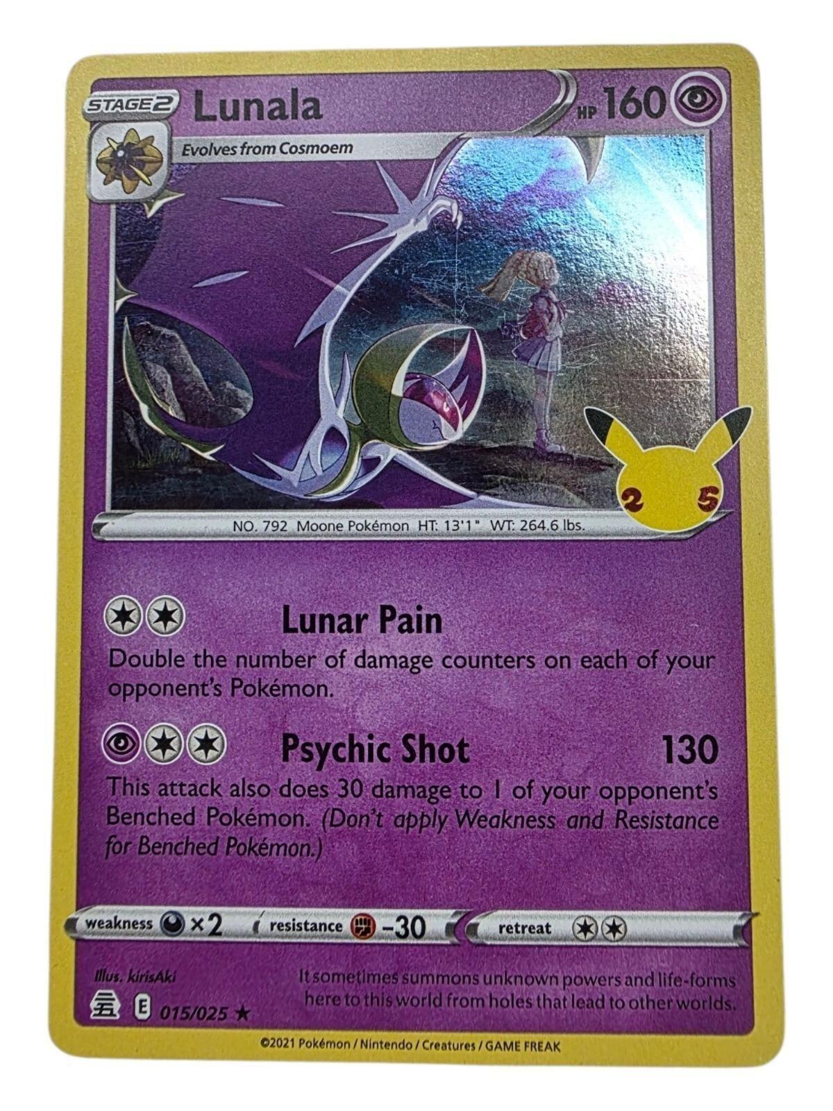 Lunala Holo Rare Celebrations 015/025 LP