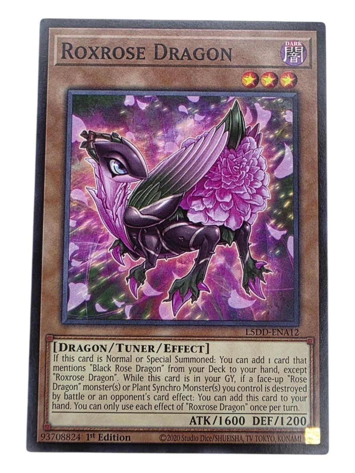 Roxrose Dragon 1st Edition Common Legendary 5D's Decks L5DD-ENA12 LP