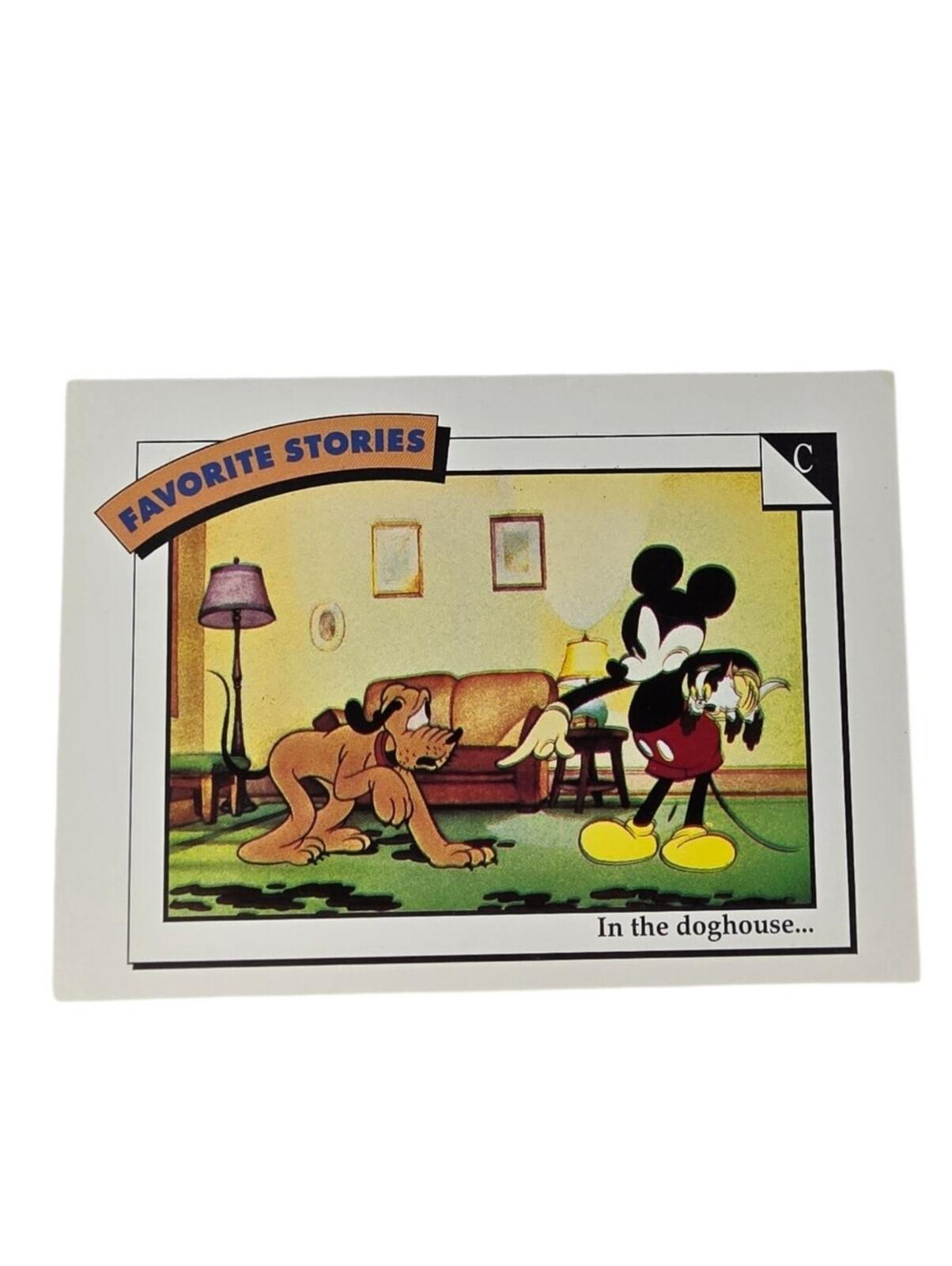 1991 Disney Mickey Mouse Trading Card - Yellow/Black/Red