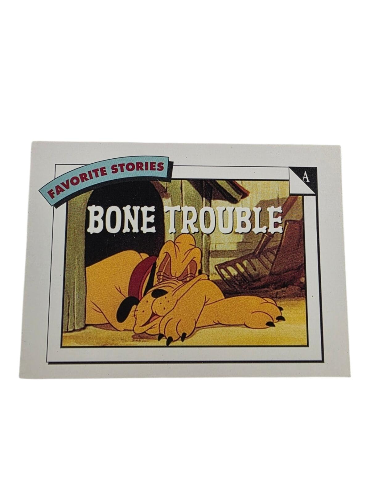1991 Disney Trading Card Bone Trouble Pluto Collectible