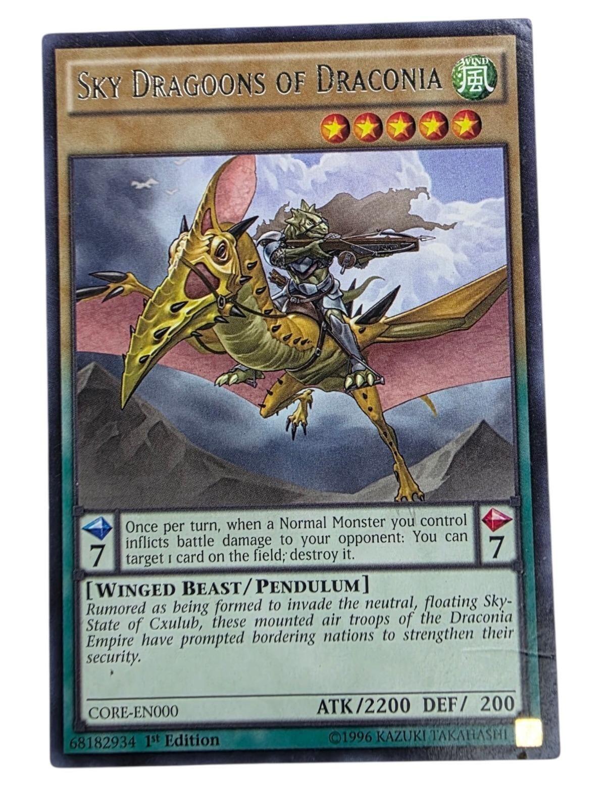 Sky Dragoons of Draconia 1st Edition Rare Clash of Rebellions CORE-EN000 NM