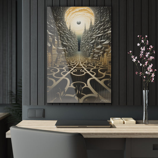 Eternal Night of The Black Sun Acrylic Wall Piece - The Elevated Existence