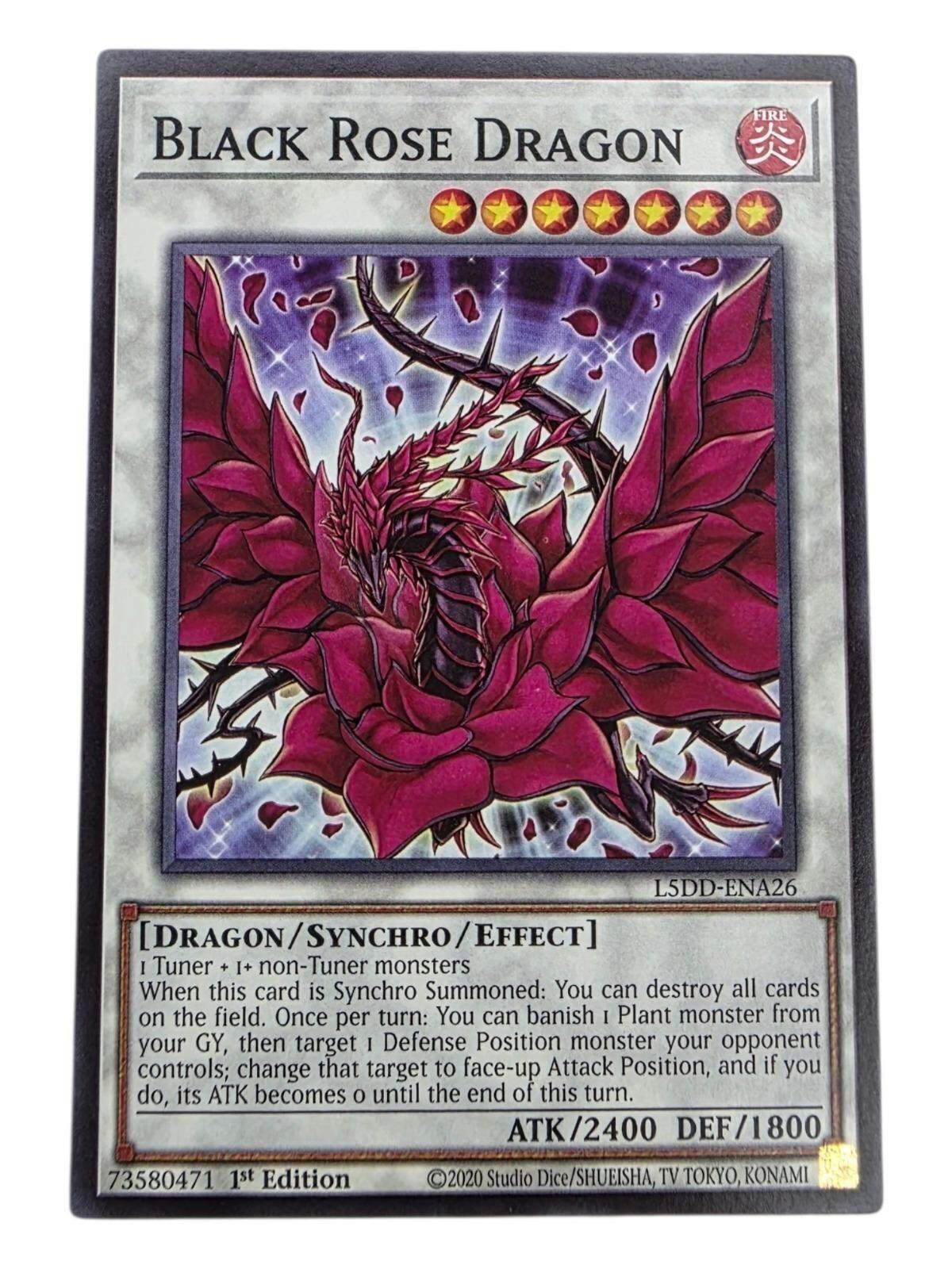 Black Rose Dragon 1st Edition Premium Gold Rare Maximum Gold: El Dorado MGED-EN0