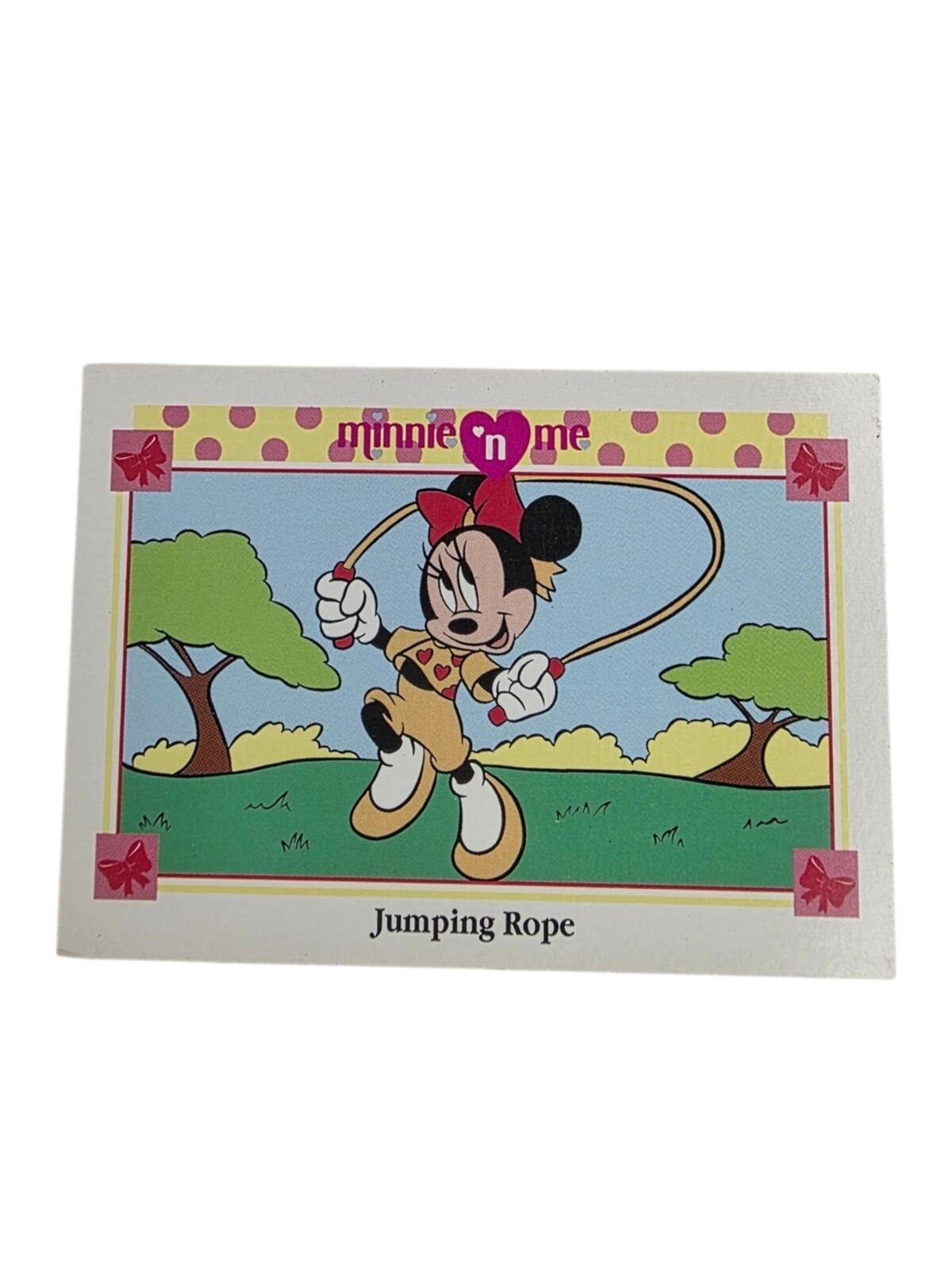 Disney Minnie Mouse Jumping Rope Trading Card - Pink, Yellow, Green, Blue