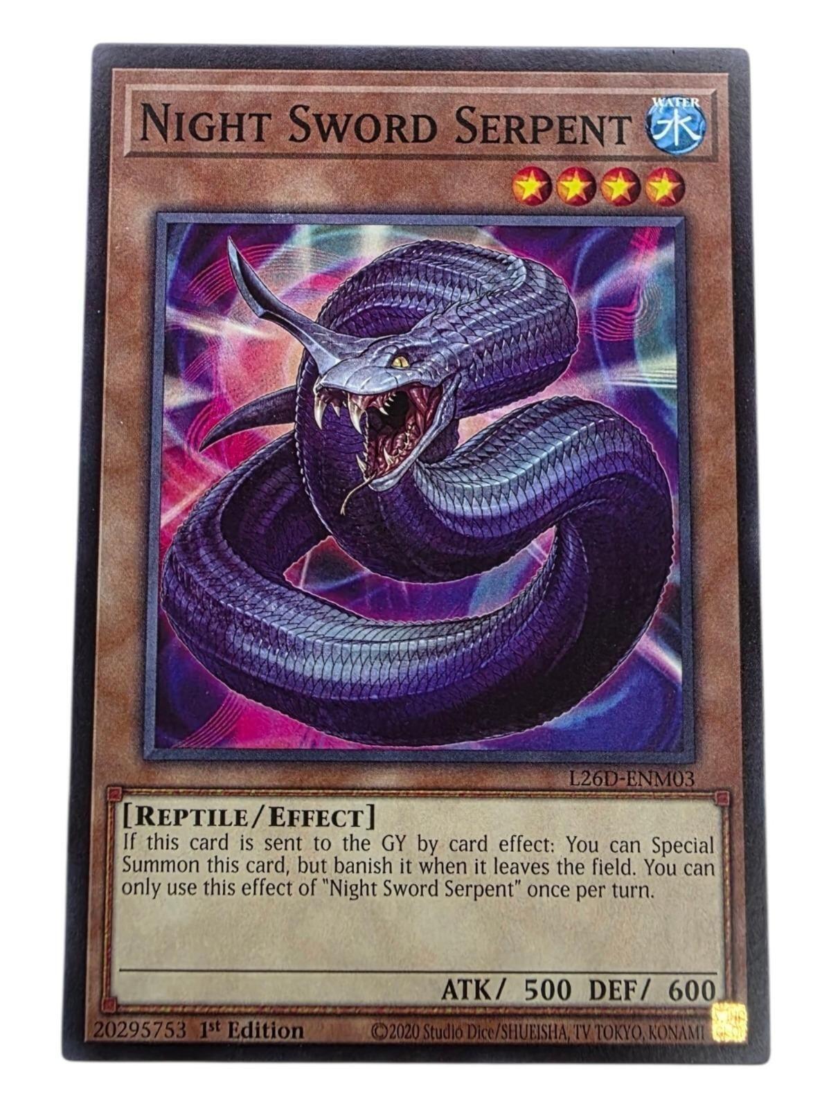Night Sword Serpent 1st Edition Common Legendary Modern Decks 2026 L26D-ENM03 LP