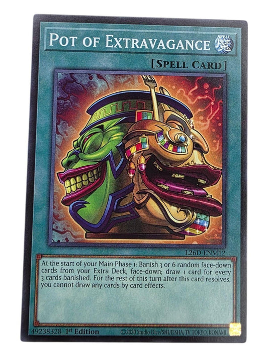 Pot of Extravagance 1st Edition Common Yu-Gi-Oh! card.