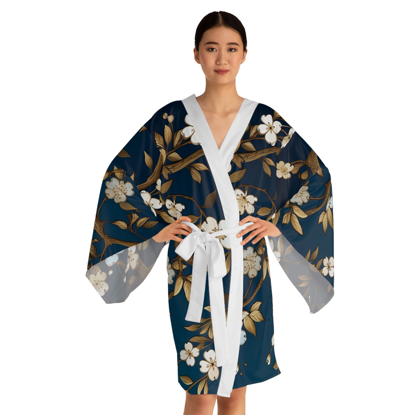 Golden Sky Blossom Kimono - The Elevated Existence