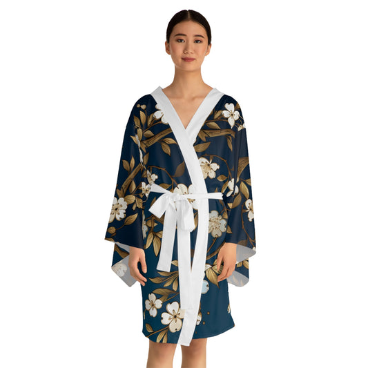 Golden Sky Blossom Kimono - The Elevated Existence