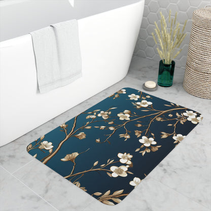 Golden Sky Blossom Memory Foam Bath Mat - The Elevated Existence