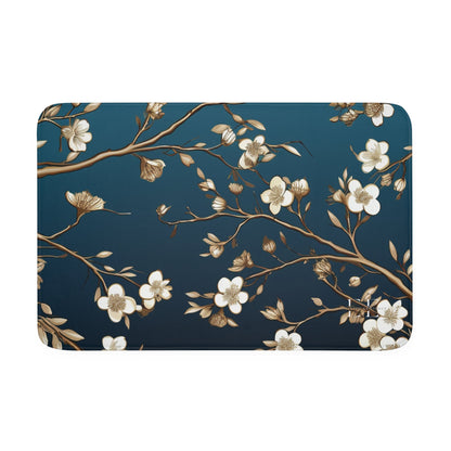 Golden Sky Blossom Memory Foam Bath Mat - The Elevated Existence