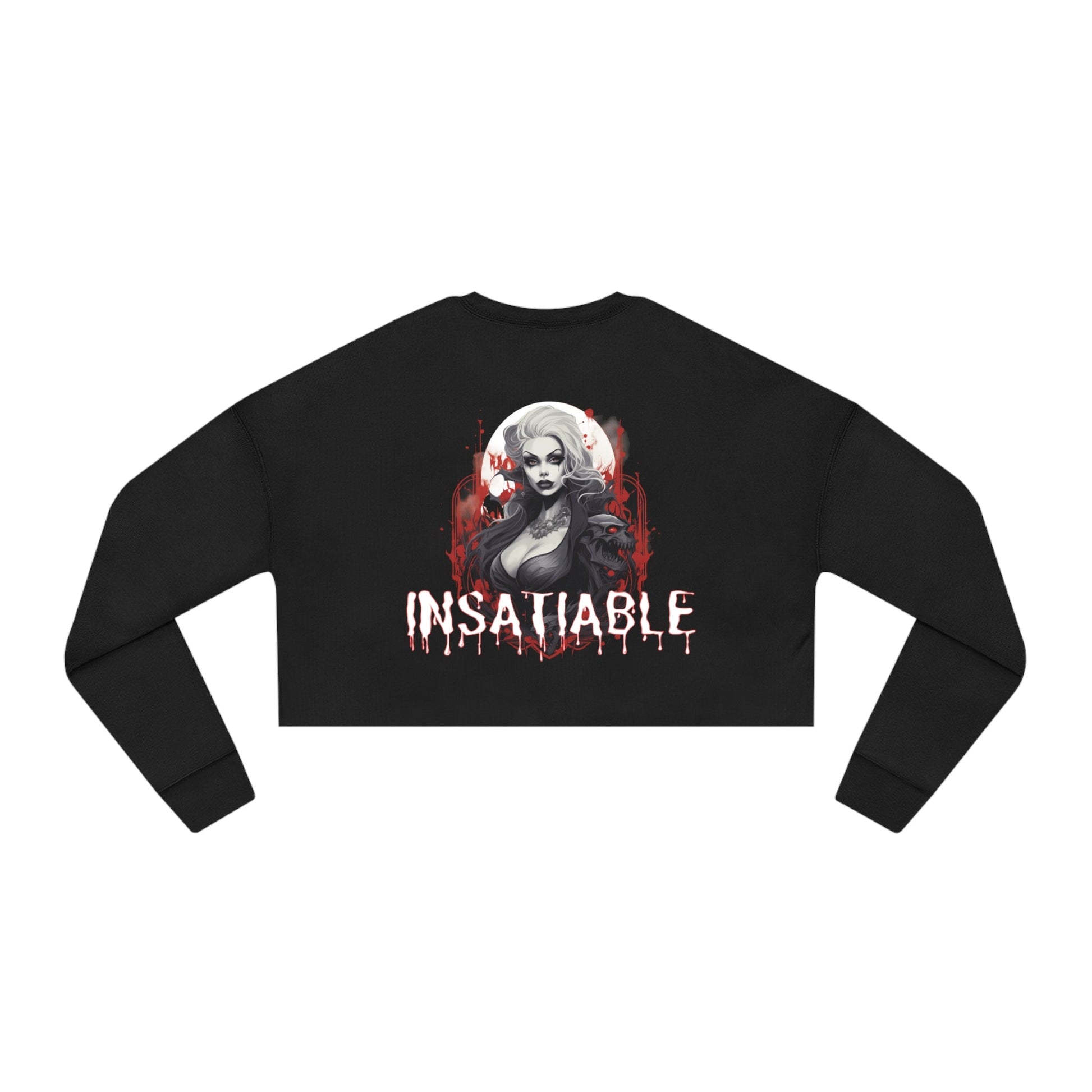 Insatiable Cropped Sweatshirt - The Elevated Existence