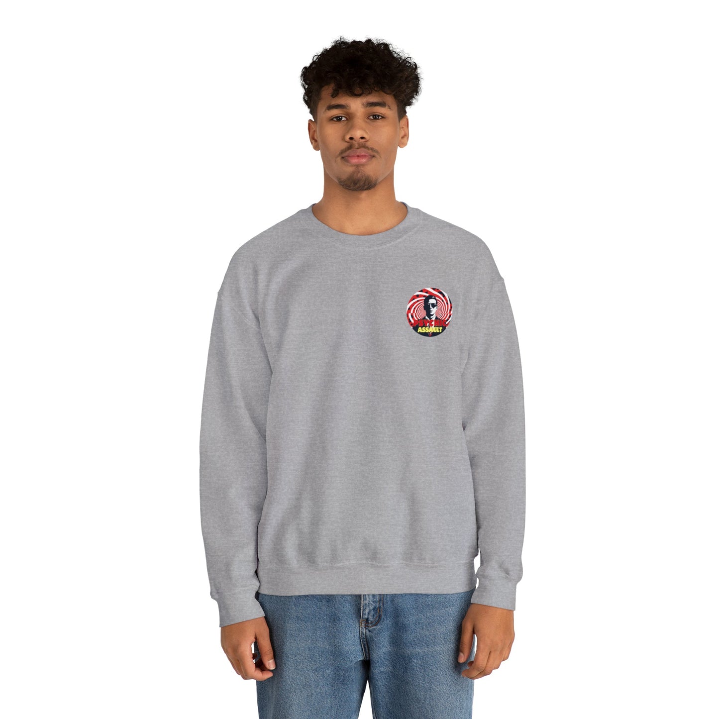 Psychic Assault Crewneck Sweatshirt - The Elevated Existence