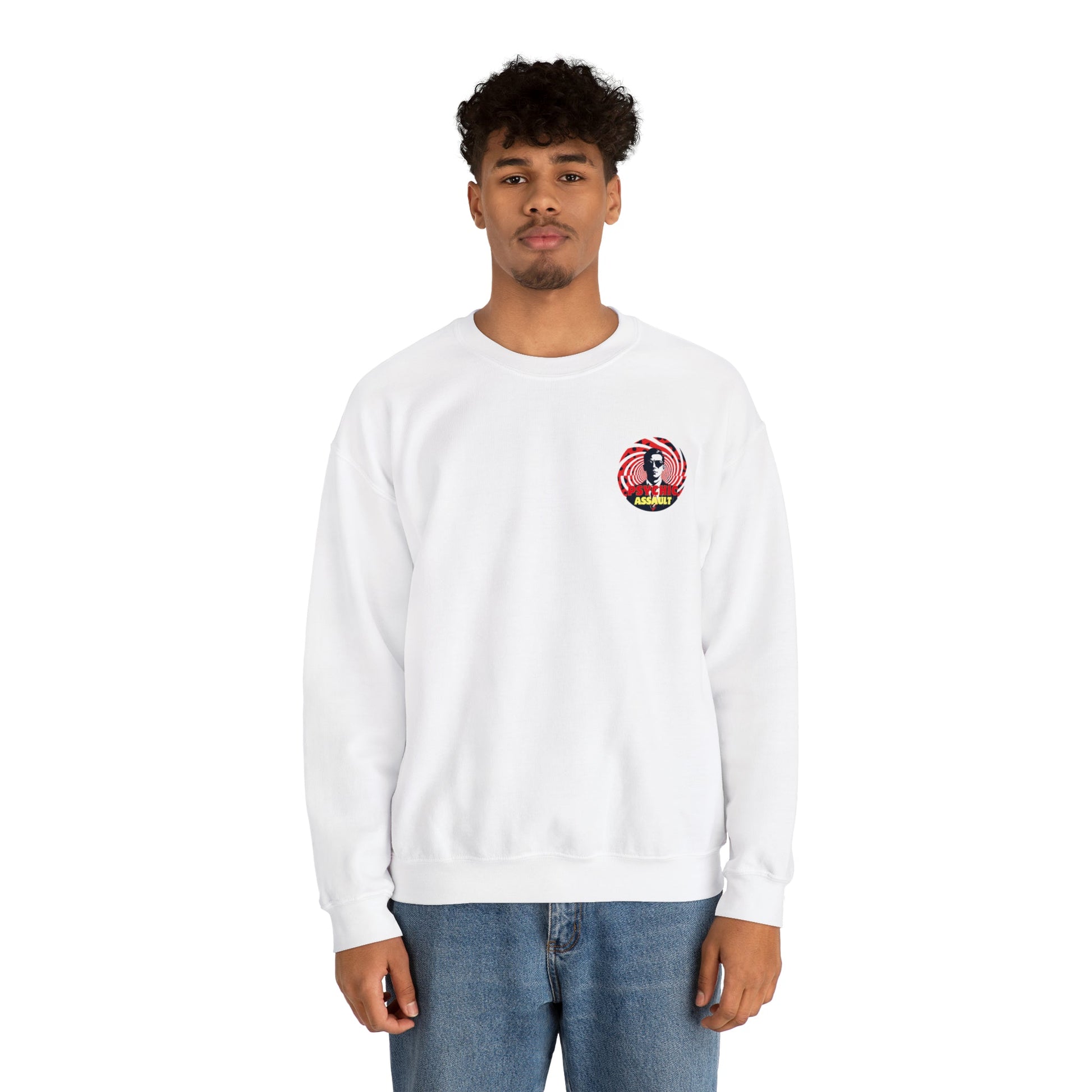 Psychic Assault Crewneck Sweatshirt - The Elevated Existence