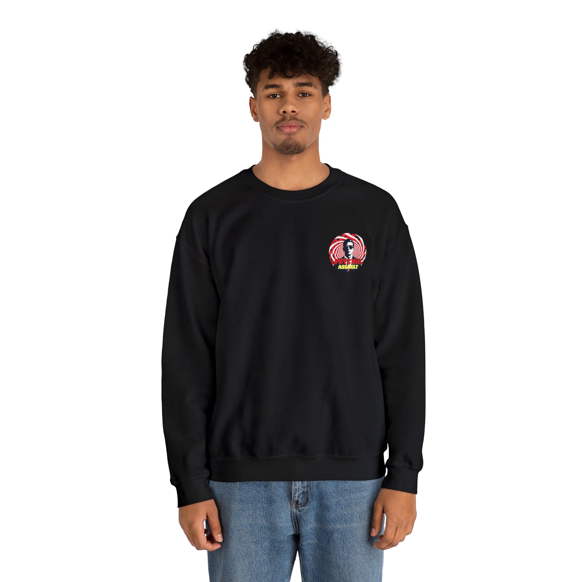 Psychic Assault Crewneck Sweatshirt - The Elevated Existence