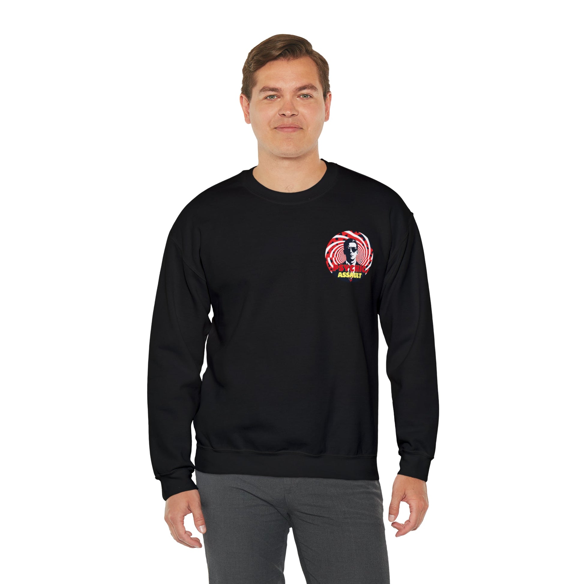 Psychic Assault Crewneck Sweatshirt - The Elevated Existence